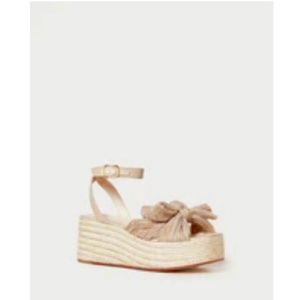 Posey Gingham Pleated Flatform Espadrille- NEW!